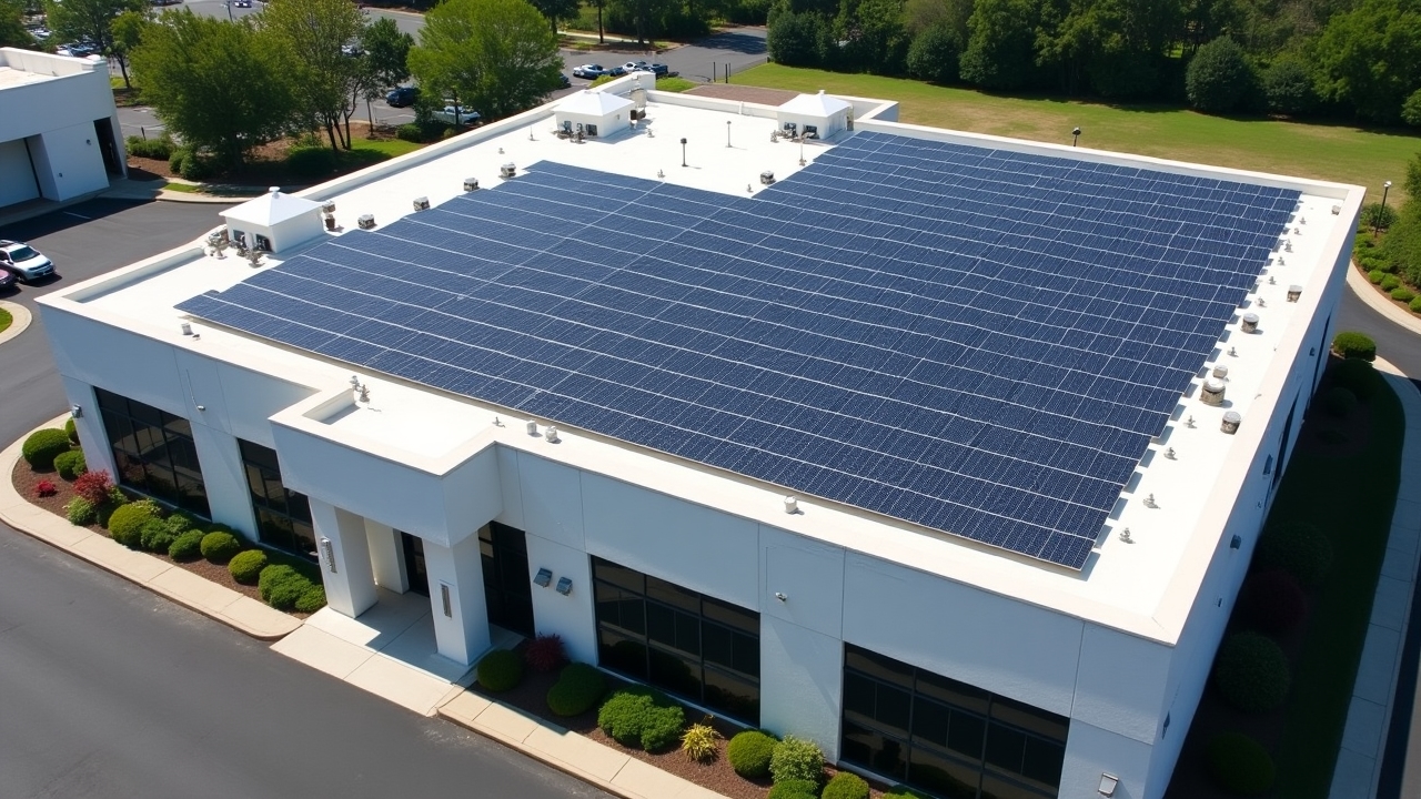 Solución comercial de paneles solares