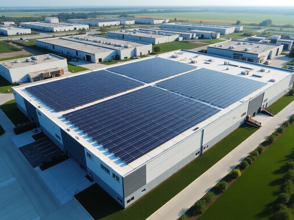 Solución industrial de paneles solares