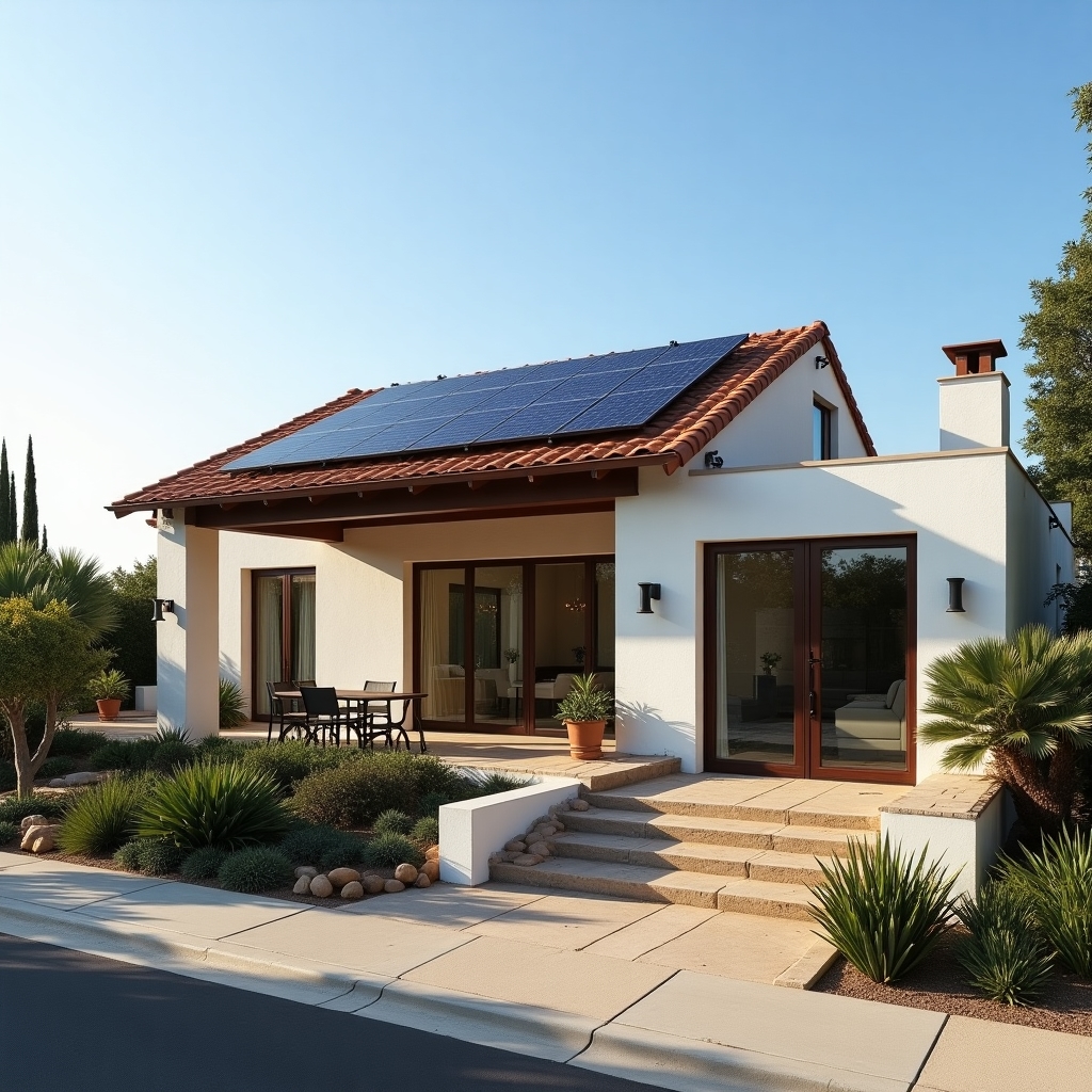 Solución residencial de paneles solares